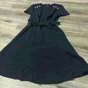 Karl Lagerfeld gold zipper dress